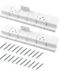 Heavy Duty Beefed Up RV Door Friction Hinges Compatible With Lippert Entry Doors For 5th Wheel Travel Trailers and Motorhomes with screws.