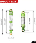 Lengthened Fifty Nine Millimeter Aluminum Oil Filled RC Shock Absorber Upgrade with Three Spring Options dimensions