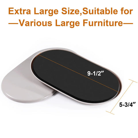 Heavy Duty Furniture Sliders For Carpet And Hardwood Floors Large Slide Pads With Eva Foam and PE Plastic, extra large size for moving heavy furniture.