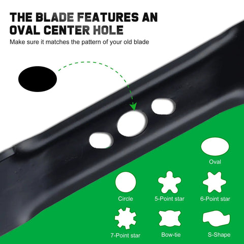 20 Inch Mower Blade Replacement Beefed Up For Hyper Tough Murray Push Mower Fits MNA152505 And MNA152701 Oval Center Hole