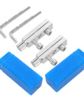 Heavy Duty Steel Broken Screw Extractor Kit With Two Sets For Pipe And Valve Repair, Includes Triangular Thread Remover And Bolt Wrench To Fix Stripped Fasteners Like A Pro On Any Tough Job Today, two steel extractors and blue cases
