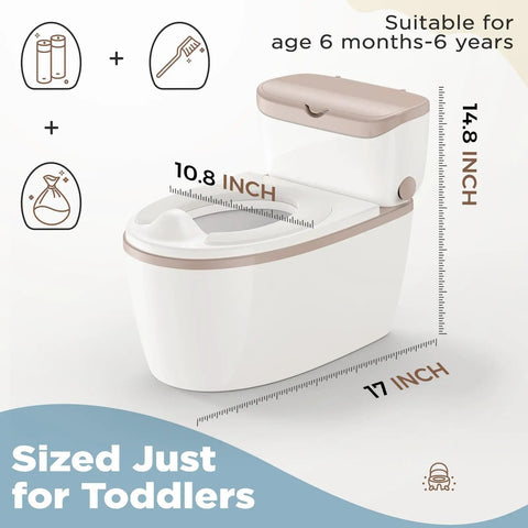 Smooth Operator 3 In 1 Toddler Potty Training Toilet With Detachable Seat And Handy Step Stool In Rich Brown Turns Potty Mastery Into A Breeze For Parents And Little Ones Alike