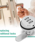 Three Digit Keyless Cabinet Lock With Zinc Alloy Body And Steel Cam Lock for cabinets, displaying smooth dial and modern handle