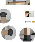 Heavy Duty Metal Post Base Anchors For Fence Railings Privacy Panels Gazebos Pergolas And Mailbox Brackets in installation views