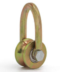 Heavy Duty 1.5 Inch Wire Rope Pulley With Duplex Bearing, U Type Pulley Wheel For Lifting And Home Gym Workouts, 330 Lbs Load Capacity Per Pulley, Galvanized Steel, Fits Ropes Under 0.6 Inch