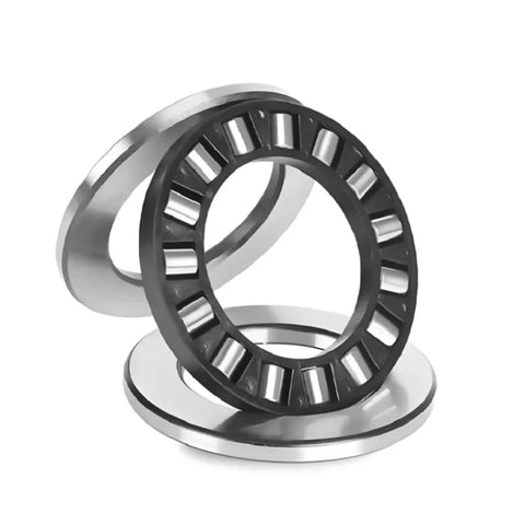 Top Shelf Rock Solid Cylindrical Roller Thrust Bearing Heavy Industrial Parts High Load Capacity Smooth Gearbox Operation Low Friction Precision Workhorse 81112M, detailed view of roller and rings.