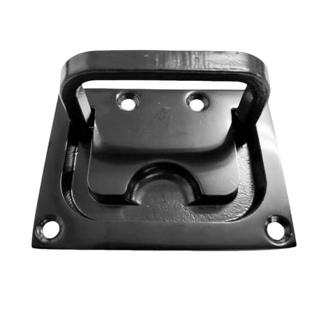 316 Stainless Steel Electrophoretic Black Hatch Ring Pull For Deck Hatch with brass plating finish, marine locker handle