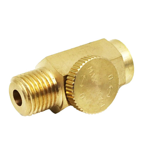 Pro Grade Pneumatic Speed Regulator With Dual Quarter Inch Threads For Industrial Equipment High Accuracy Air Regulator, brass body