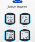 Multi-unit display of Built Tough 3 In 1 Laser Tape Measure With 130 Foot Range and 16 Foot Digital Ruler for various measurements