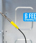 Adjustable ESD Wrist Strap With Grounding Cord For PC Building And Electronics Repair connected inside computer case