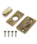 2 Pack Closet Door Ball Catch Hardware Stainless Steel French Door Ball Latches Adjustable Cabinet Latch in antique gold
