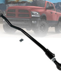 Front Adjustable Track Bar For 0 To 3 Inch Lift Kits Fits 2003 To 2013 Dodge Ram 2500 3500 2 Inch Adjustable Panhard Suspension Rod Beefy Steel Construction For Off Road Use And Stable Axle Alignment, black steel rod shown with Dodge Ram truck