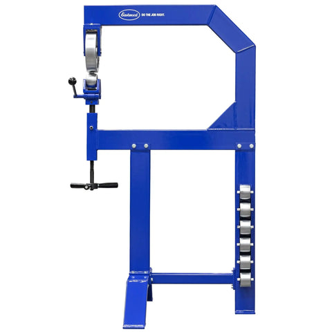 Pro Shop English Wheel Kit With Heavy Duty Floor Stand And Secure Anvil Rack For Tough Panel Beating And Sweet Metal Working On Any Muscle Car Or Hot Rod Build Project