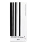 Rock Solid Time Clock Punch Cards Designed For ATT310 Recorders Featuring Hella Durable Stock And No Fuss Date Layout Makes Daily Tracking A Breeze In A Go To Bulk Pack Of Two Hundred image showing punch card design with black and white stripes.