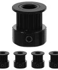 Upgrade Your 3D Printer With This Sick Zerodeko Gt2 Timing Belt Pulley Kit Featuring Black Aluminum Alloy Parts And Bearings For Stable Printing Performance And Smooth DIY Projects Using 6mm Width Belts, black GT2 pulley, 5mm bore