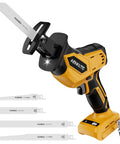 Cordless Reciprocating Saw Tool Only With A Beast Brushless Motor, 0-3500 SPM, 3-Speed, LED Light, showing 4 blades
