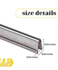 Heavy Duty Stainless Steel Sliding Door Track Cover Replacement For Patio Glass Doors 6 Feet Long Fix Worn Or Damaged Tracks