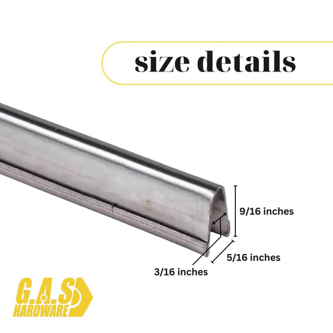 Heavy Duty Stainless Steel Sliding Door Track Cover Replacement For Patio Glass Doors 6 Feet Long Fix Worn Or Damaged Tracks