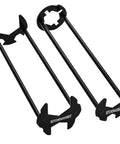 Two Pack Basin Wrench Set For Tight Spaces Universal Faucet Nut Tool With Four Jaw Hex Spanner Seven Size Adjustable Plumber Wrenches