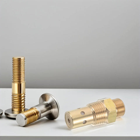 One Way Air Compressor Check Valve With Brass NPT Threaded Interface, Vertical Inline Design, Space Saving Backflow Preventer For Shop Pneumatic Systems And Industrial Gear, High Reliability, Leak Proof And Easy Install; brass valve close-up