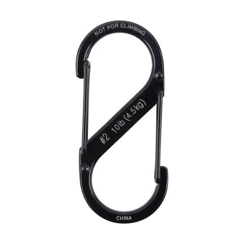 SBiner Stainless Steel Dual Carabiner Clip Set For Camping And Hiking Gear Multi Purpose Key Holder And Gear Organizer Size 2