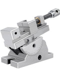 Rock Solid 360 Degree Swivel Angle Vise For CNC Mills And Bench Stations with precision adjustment for secure clamping.