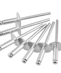 500 Piece Aluminum Blind Rivet Kit Open End Pop Rivets For Boat Duct And Home Repairs Beefed Up Heavy Duty Fastener Set For Quick One Tool Install Vibration Resistant And Strong, aluminum pop rivets