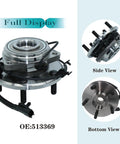Front Wheel Bearing And Hub Assembly For Jeep Wrangler JK 2011 2018 4WD 5 Lug With ABS Beefed Up Heavy Duty Construction Full Display