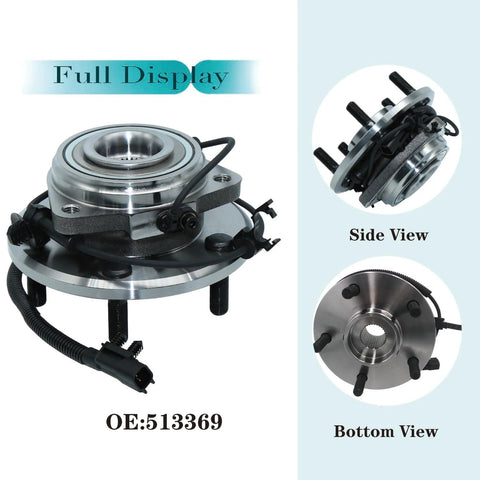 Front Wheel Bearing And Hub Assembly For Jeep Wrangler JK 2011 2018 4WD 5 Lug With ABS Beefed Up Heavy Duty Construction Full Display