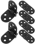 Black Beefy Heavy Duty Folding Table Hinges Aluminum Alloy Concealed Flip Hinges For Drawer Front And Cupboard Doors Easy Installation