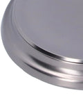 Close-up view of the black zinc door catch base from the product 'Get Your Door Locked Tight With This Sleek Push Type Door Stop Catch Made From Heavy Duty Zinc Alloy.'