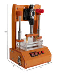 PCBA Test Stand For DIY Projects With 3 Acrylic Boards And Bakelite Fixture, PCB Test Jig And Test Rack, 6 By 5 Inches, front view.