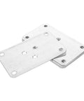 Thick Iron Flat Leg Mounting Plates For Tables And Sofas Quickly Fix Wobbly Furniture Legs With Hella Sturdy Brackets, pack of 5.