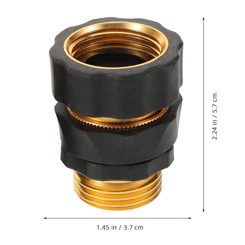 Top Rated 4Pcs Heavy Duty Garden Hose Quick Disconnect Coupler Set For Easy Repair And Fast Connector Hookups On Any Standard Pipe, black brass, 5.7 cm