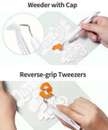Using weeder with cap and reverse-grip tweezers from Six Piece Vinyl Tool Kit For DIY Crafters With Scoring Stylus Weeder With Cap Scissors Tweezers Spatula And Scraper For Vinyl Paper And Iron On Projects on vinyl lettering