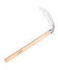 Mikadukigama Grass And Weeding Sickle With 7 Inch Stainless Curved Blade And Fourteen And A Quarter Inch Wood Handle