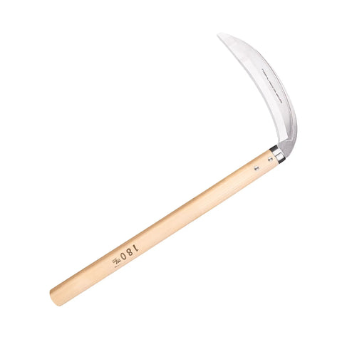 Mikadukigama Grass And Weeding Sickle With 7 Inch Stainless Curved Blade And Fourteen And A Quarter Inch Wood Handle
