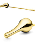 Polished Brass Front Mount Toilet Handle Replacement Kit With Universal Flush Lever Fits Most Front Mount Toilet Tanks Easy Install No Tools Required Today shown at angle