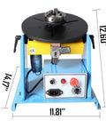 Portable 10Kg Welding Positioner Turntable With 180mm Working Table 0 To 90 Degree Tilt 2 To 20 RPM Rotational Speed 110V