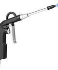 Pro Grade High Volume Air Blow Gun With Adjustable Trigger Stream One Quarter Inch Quick Fitting Nozzle Steel Extension