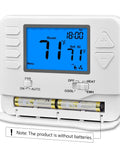 Non-Programmable Heat Pump Thermostat For Home Use Up To 2 Heat And 1 Cool No-Fuss Temperature Control display without batteries
