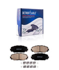 Front Ceramic Brake Pads And Rear Semi Metallic Brake Shoes Replacement Kit For 2008 2014 Scion xD And 2009 2019 Toyota Corolla