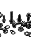 252Pcs Flange Hex Bolt Nut Washer Kit For Metric M6 M8 In Alloy Steel Black Zinc Plated No Fuss Install Durable Fasteners Set