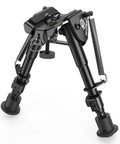Adjustable Rifle Bipod 6 To 9 Inches, Lightweight Tactical Sling Stud Bipod With Heavy Duty Non Slip Feet, Aluminum Build