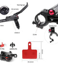 Hella Smooth Hydraulic Disc Brake Kit For Ebikes And Mountain Bikes With Top Shelf Aluminum Build Badass Piston Power Off System Fits 160 Mm Rotors Black Finish components and features