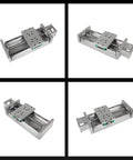Beefy 100mm Travel CNC Linear Stage For X Y Z Axis With Cross Sliding Table 1605 Ballscrew, Precision Linear Rails, Dual Limit Switches