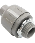 30 Piece Tough As Nails 1/2 Inch Pvc Liquidtight Straight Connectors For Flexible Electrical Conduit With Sure Grip 180 Angled Seal No Sweat Job Site Staple, PVC connector with metal grip.