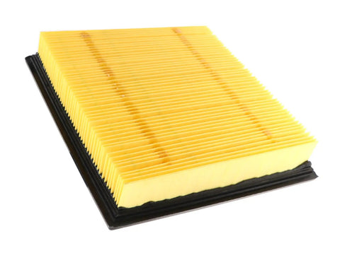 Engine Air Filter OE Replacement For Ford Expedition F-150 Super Duty And Lincoln Navigator Mark LT, yellow filter with black seals