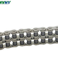 Heavy Duty 602 Double Strand Duplex Roller Chain 10 Ft Kit With Connecting Links For Industrial Machinery And Agricultural Gear Smooth Operation, steel