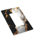 Fresh Black Gold Marble Decorative Outlet Covers And Single GFCI Switch Plates One Gang Rocker Wall Accents in sleek design.